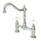 Kingston Brass KS1171PX Heritage Bridge Kitchen Faucet, Polished Chrome KS1171PX - alternate 1